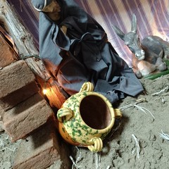 Il presepe della Caritas per sensibilizzare la comunità sulle atrocità della guerra