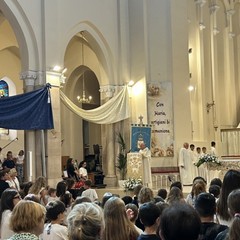 «Un anno scolastico sotto la guida della Madonna Addolorata»: a Margherita la benedizione degli zainetti