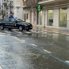 Maltempo a Margherita di Savoia: intensa pioggia e temporali