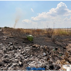 A Margherita di Savoia continua l'emergenza incendi