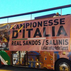 Real Sandos, i festeggiamenti per la Coppa Italia