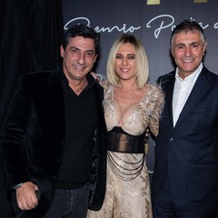 Toti e Tata con Claudia Grimaldi presidente della Fondazione Katia Valerio Premio Porta dei Leoni I ed