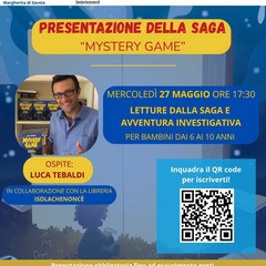 Misteri e letture per bambini: mercoledì Luca Tebaldi sarà ospite alla biblioteca "De Luca"