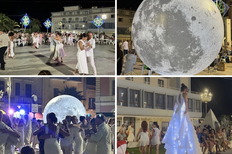 “White & Art”: grande successo a Margherita di Savoia per la Notte Bianca