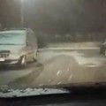 Primi fiocchi di neve a Margherita di Savoia