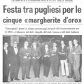 Quando Pietro Mennea venne premiato con la  "Margherita d'Oro "