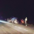 Camion fuori strada tra Barletta e Margherita di Savoia