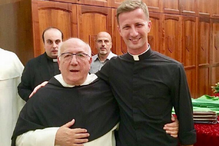 Fra Giovanni Curci con don Natale Albino