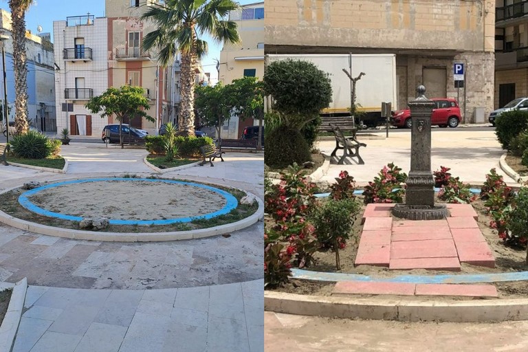 Fontana in piazza Vincenzo Russo