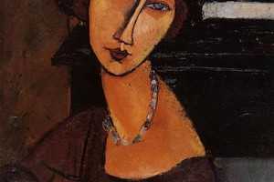 modigliani jeanne hebuterne with hat and necklace jpg