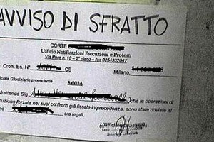 Sfratto avviso comune Ufficiale Giudiziario