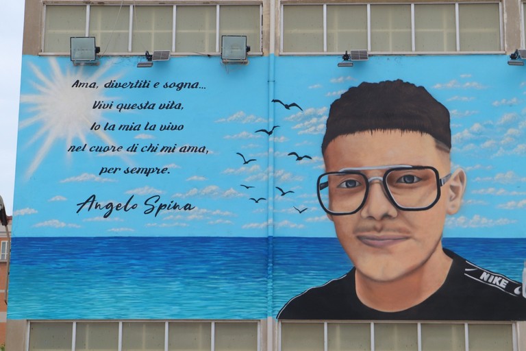 Murales per Angelo Spina. <span>Foto Fotografo amico</span>